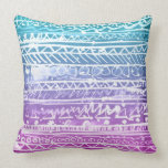 Pastel Ombre Aztec Pillow