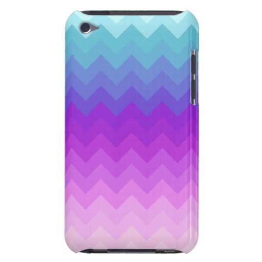 Pastel Ombre Chevron Pattern Barely There iPod Cases