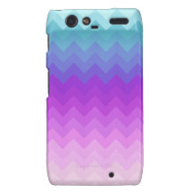 Pastel Ombre Chevron Pattern Droid RAZR Case