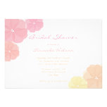 Pastel Ombre Floral Bridal Shower Invitations