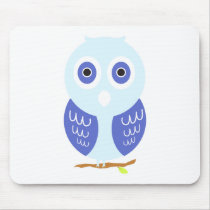 pastel owl mousepads