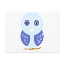 pastel owl postcards