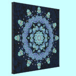 Pastel Paisley Kaleidoscope Mandala Canvas Print canvas prints