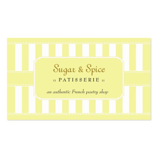 Pastel Patisserie Business Card (front side)
