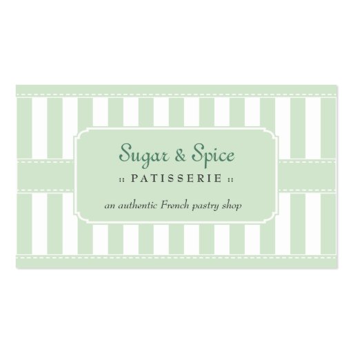 Pastel Patisserie Business Card (front side)