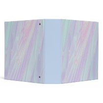 Pastel Pattern Fractal - Sea Shell Style. 3 Ring Binder