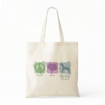 Pastel Peace, Love, and American Pit Bull Terriers bags