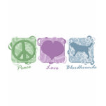 Pastel Peace, Love, and Bloodhounds Shirts