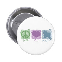 Pastel Peace, Love, and Bolognese Buttons