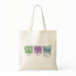 Pastel Peace, Love, and Cotons de Tulear bags