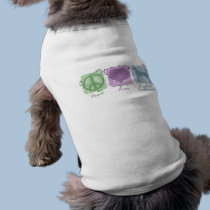 Pastel Peace, Love, and English Foxhounds pet clothing by MenagerieMayhem Pastel Peace, Love, and English Foxhounds pet clothing