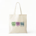 Pastel Peace, Love, and Havanese bags by MenagerieMayhem Pastel Peace, Love, and Havanese bags