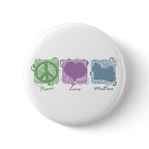 Pastel Peace, Love, and Maltese Pin