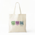 Pastel Peace, Love, and Tibetan Terriers bags