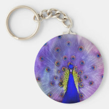 Pastel Peacock Key Chains