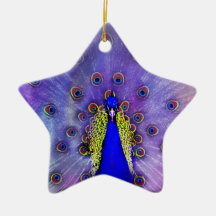 Pastel Peacock Ornament