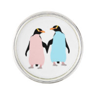 Pastel Penguins in Love