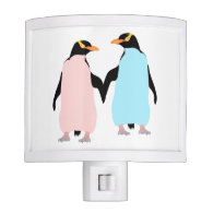 Pastel Penguins in Love Nite Light