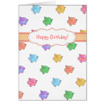 Pastel Pig Pattern Card