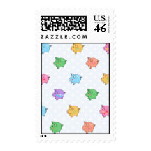 Pastel Pig Pattern Stamp