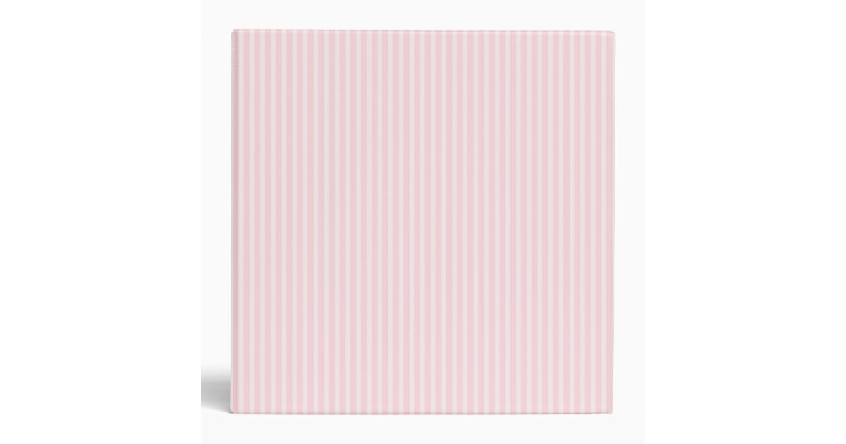 Pastel Pink Candy Stripes. Binder Zazzle