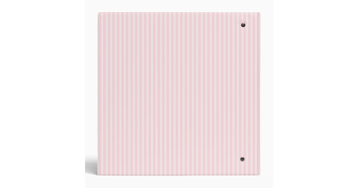 Pastel Pink Candy Stripes. Binder Zazzle