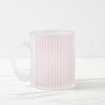 Pastel Pink Candy Stripes. Coffee Mugs