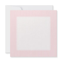 Pastel Pink Candy Stripes. Personalized Invitation