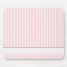 Pastel Pink Candy Stripes. Mousepads