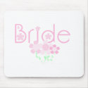 Pastel Pink Flowers Bride mousepads by weddingsareus Pastel Pink Flowers Bride mousepads