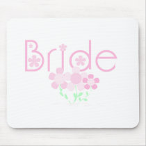 Pastel Pink Flowers Bride mousepads by weddingsareus Pastel Pink Flowers Bride mousepads
