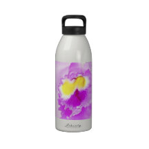 Pastel Pink Orchid Water Bottle