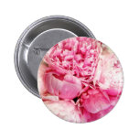 Pastel Pink Peony Flower Button buttons