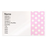Pastel Pink Polka Dots Business Card Template