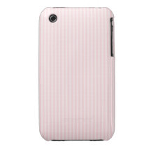Pastel Pink Stripes. Case-Mate iPhone 3 Cases