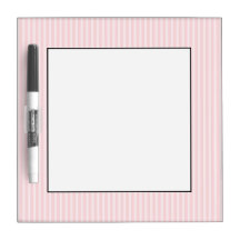 Pastel Pink Stripes. Dry Erase Board