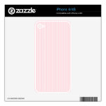 Pastel Pink Stripes. iPhone 4 Decals