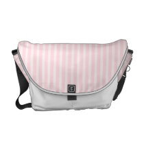 Pastel Pink Stripes. Courier Bag