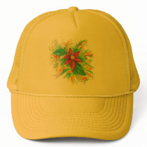 Pastel Poinsettia hats by jarnolddesign Pastel Poinsettia hats