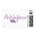 Pastel Purple Pekingese Postage Stamps