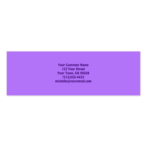 Pastel purple pink mod box business cards (back side)