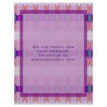 pastel purple ribbons flyers by DonnaGraysonAbstract pastel purple ribbons flyers
