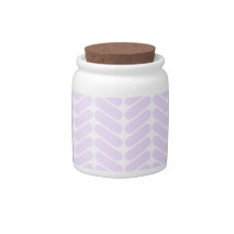 Pastel Purple Zigzag Pattern inspired by Knitting. Candy Dishes