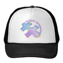 Pastel Puzzle Mesh Hats