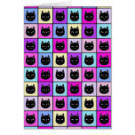 Pastel Rainbow Cat Pattern Cards