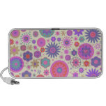 Pastel Rainbow Flower Pattern Portable Speaker