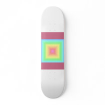 Pastel Rainbow Geometric Skate Decks