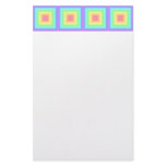 Pastel Rainbow Geometric Stationery Design