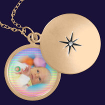 Pastel Rainbow Mosaic Photo Template Necklace necklaces
