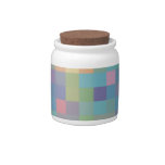 Pastel Rainbow Pixel Pattern Candy Dishes